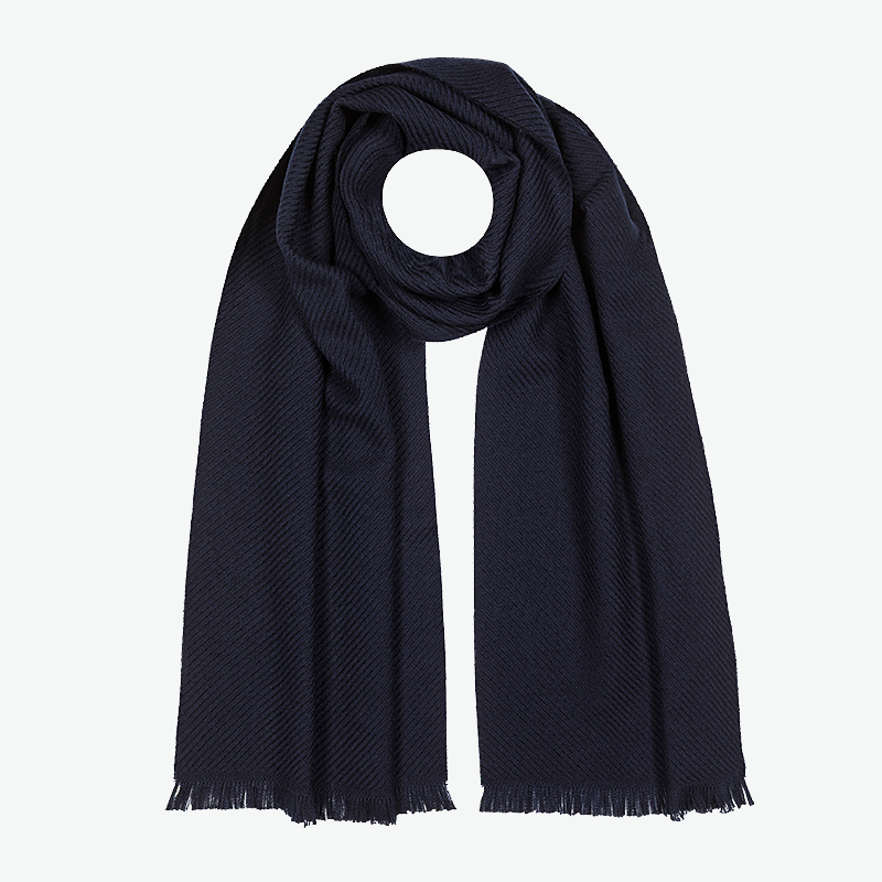 Sciarpa Lana Uomo Blu#colore_blu
