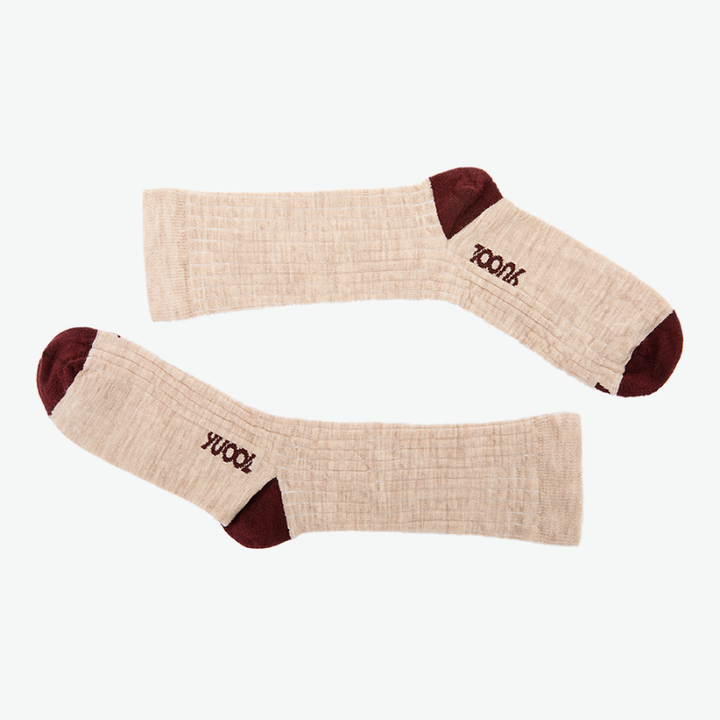 Femme Chaussettes en laine mérinos naturelle