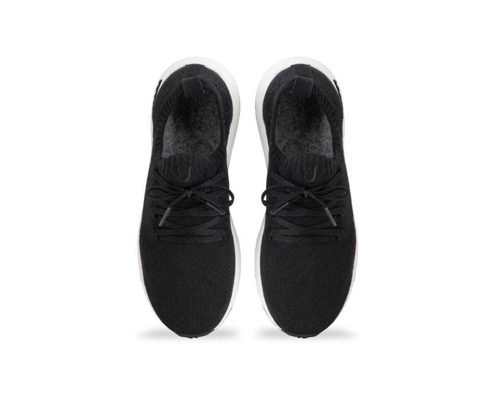 Yuool Fit Black-Sole-White Shoe#colour_black-sole-white