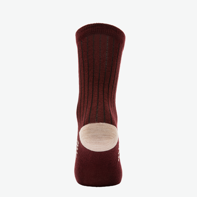 Calza Uomo in Lana Merino Bordeaux