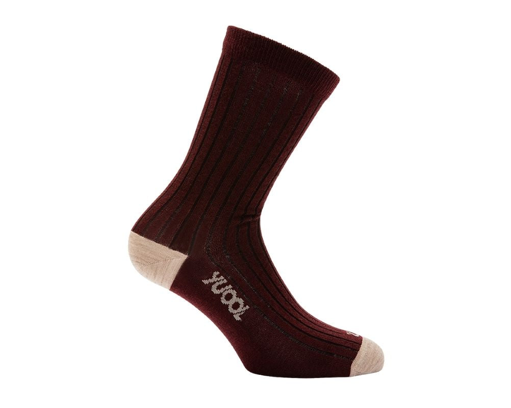 Yuool Bordeaux sock#color_bordeaux